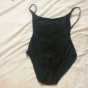 Brand new open back one piece swim suit